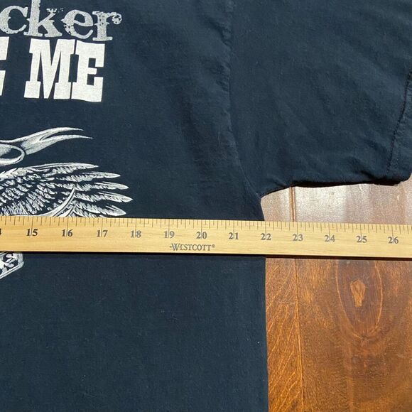 Fruit Of The Loom Kid Rock American Bad A** Vintage Tee Black White Mens Size XL - Picture 7 of 8